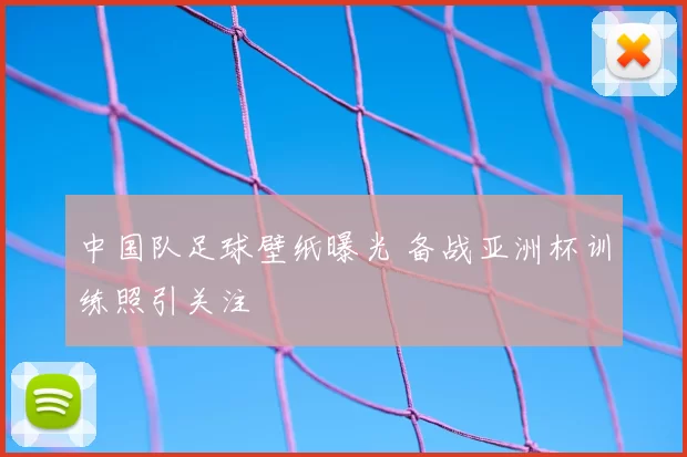 中国队足球壁纸曝光 备战亚洲杯训练照引关注